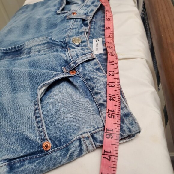Zara WIDE LEG JEANS HIGH RISE WIDE LEG FULL LENGTH SZ 14-34 - Picture 7 of 12